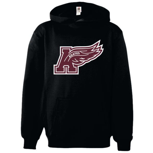 Badger Youth Performance Fleece Hooded Sweatshirt - Printed Logo **Add Name for $5! ** Thumbnail