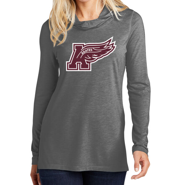Sport-Tek Ladies PosiCharge Tri-Blend Wicking Long Sleeve Hoodie - Printed Logo **Add Name for $5! ** Thumbnail