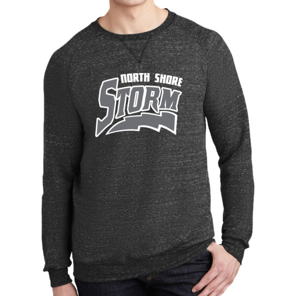 Jerzees Snow Heather French Terry Raglan Crew - Printed Logo **Add Name for $5! ** Thumbnail