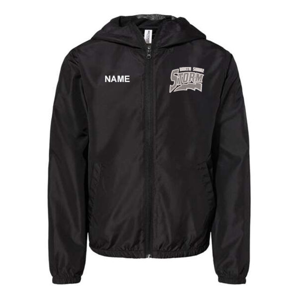 Independent Trading Co. Youth Lightweight Windbreaker Full-Zip Jacket  - Embroidered Logo **Add Name for $5! ** Thumbnail