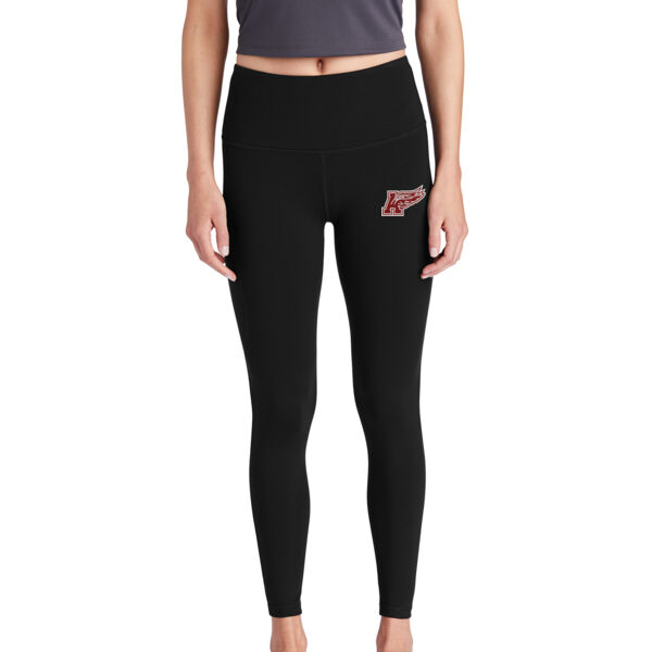 Sport-Tek Ladies High Rise 7/8 Legging - Embroidered Logo Thumbnail