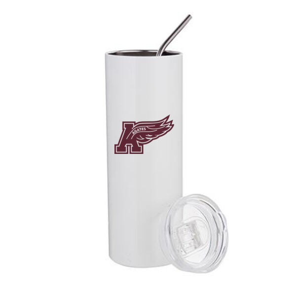 20oz Staniless Steel Tumbler W/Straw & Lid - Sublimated Logo Thumbnail