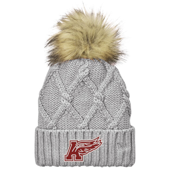 New Era ® Faux Fur Pom Beanie - Embroidered Logo Thumbnail