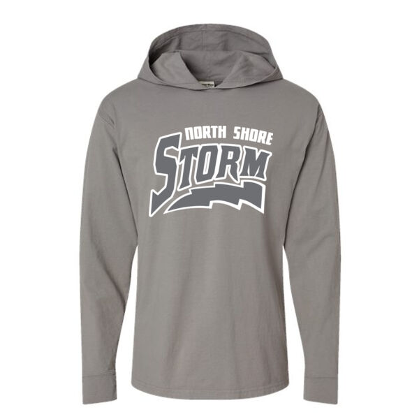 ComfortWash by Hanes Garment Dyed Jersey Hooded Long Sleeve T-Shirt - Printed Logo **Add Name for $5! ** Thumbnail