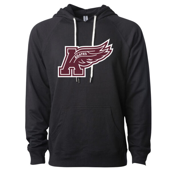 Independent Trading Co. Icon Lightweight Loopback Terry Hooded Sweatshirt - Printed Logo **Add Name for $5! ** Thumbnail