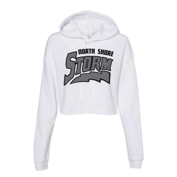 BELLA + CANVAS Womens Crop Fleece Hoodie - Printed Logo **Add Name for $5! ** Thumbnail