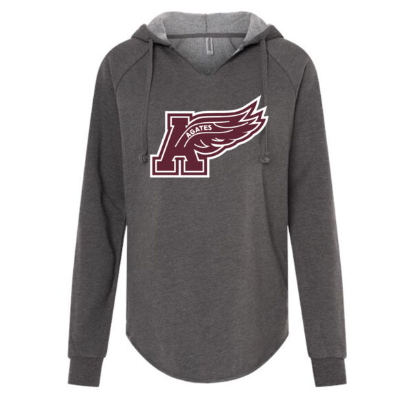 Indepentdent Trading Co. Womens Lightweight California Wave Wash Sweatshirt - Printed Logo **Add Name for $5! ** Thumbnail