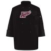 Ten Pearl Button Black Chef Coat Thumbnail