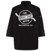 Ten Pearl Button Black Chef Coat Thumbnail