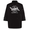 Ten Pearl Button Black Chef Coat Thumbnail